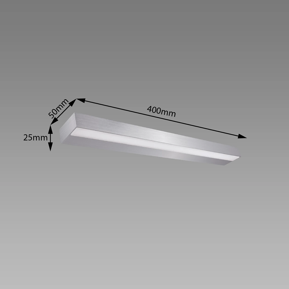 Zidna lampa Cyber LED 9W srebrna