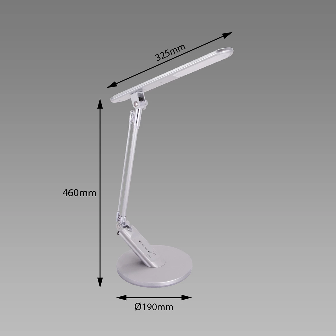 Stona lampa Ramzes LED srebrna