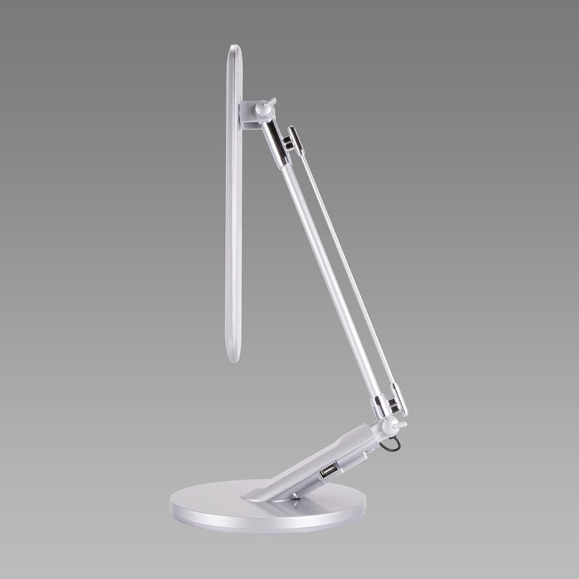 Stona lampa Ramzes LED srebrna