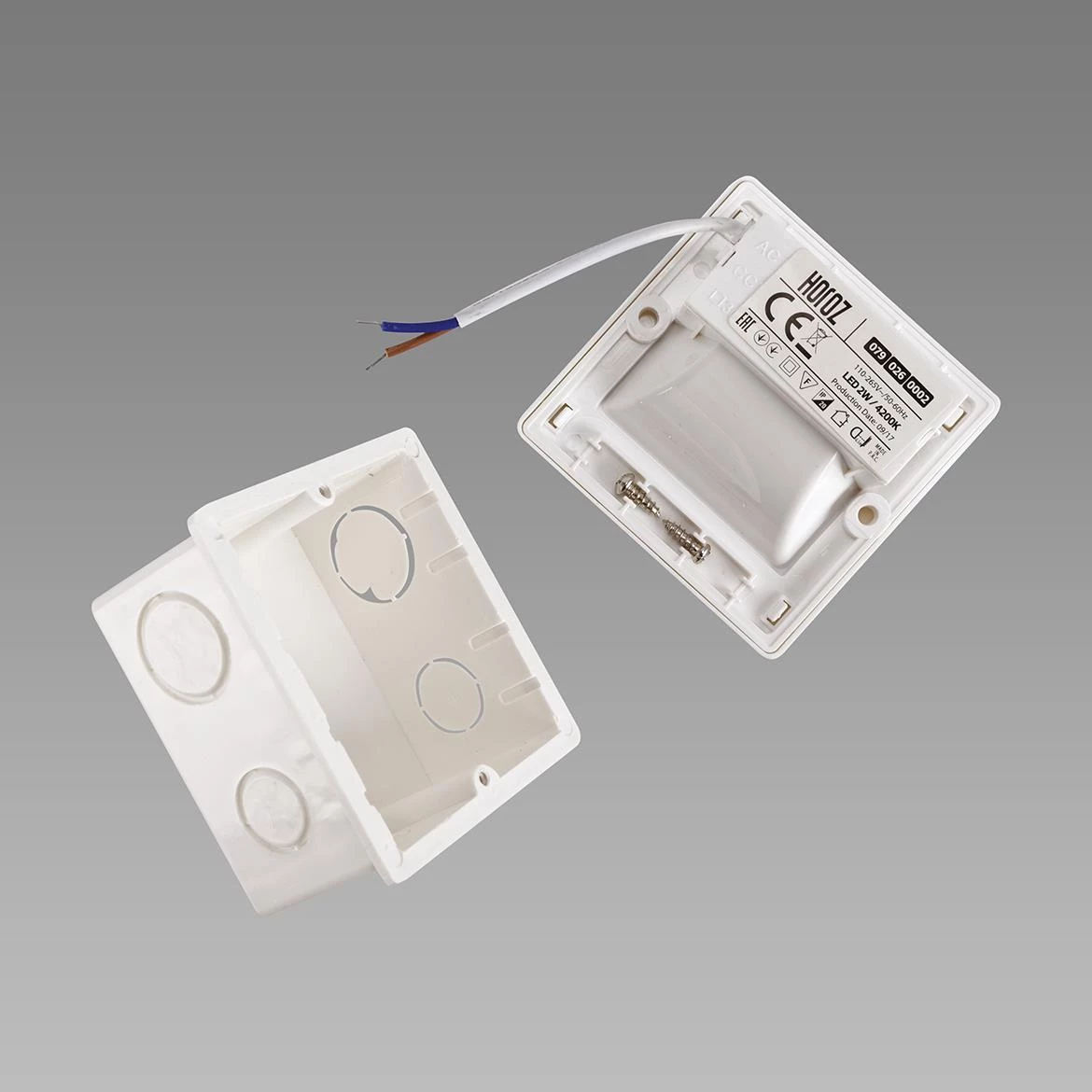 Zidna lampa Diamond LED 2W beli