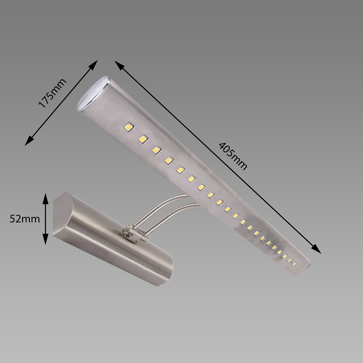 Zidna lampa Berny LED 4W srebrna