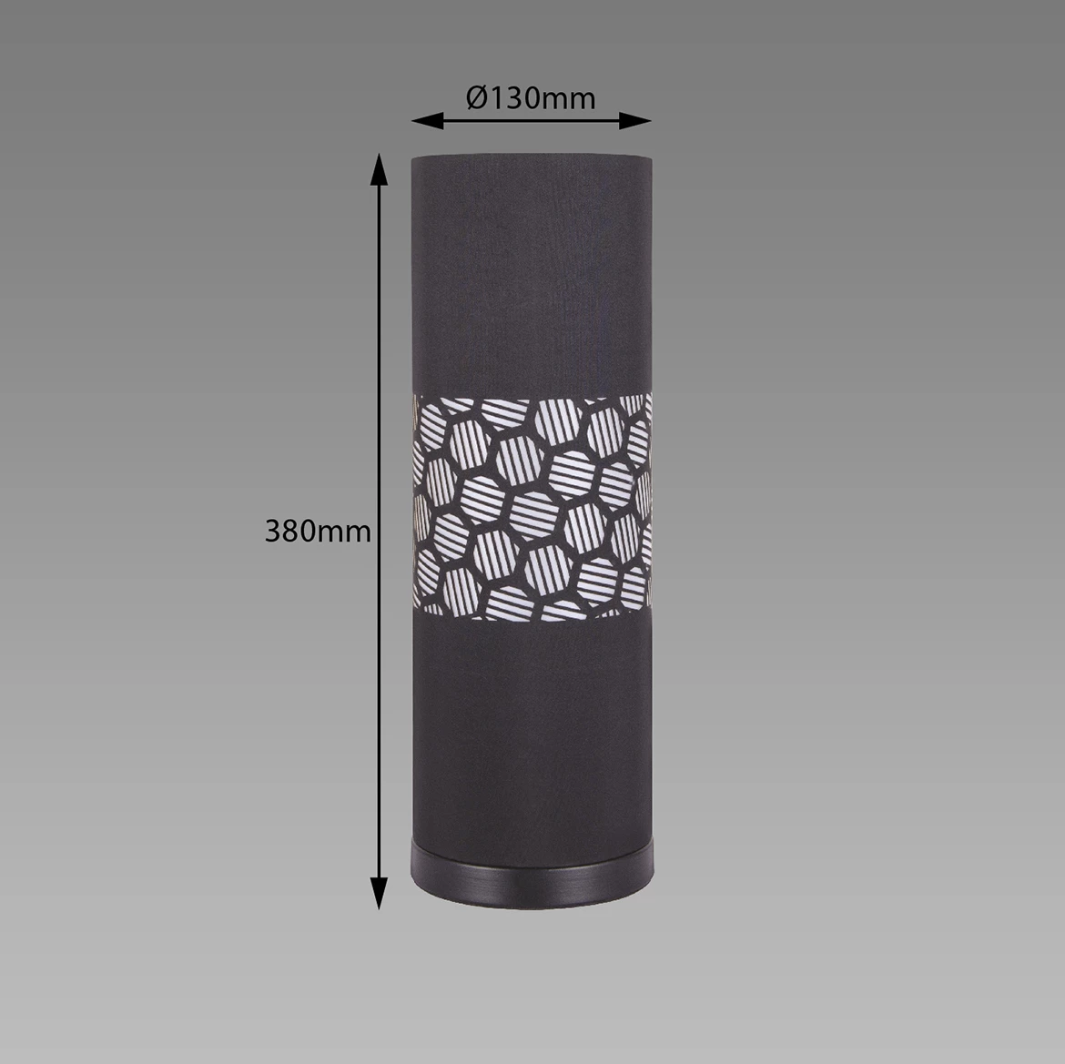 Stona lampa  Wanda 13x38cm crna