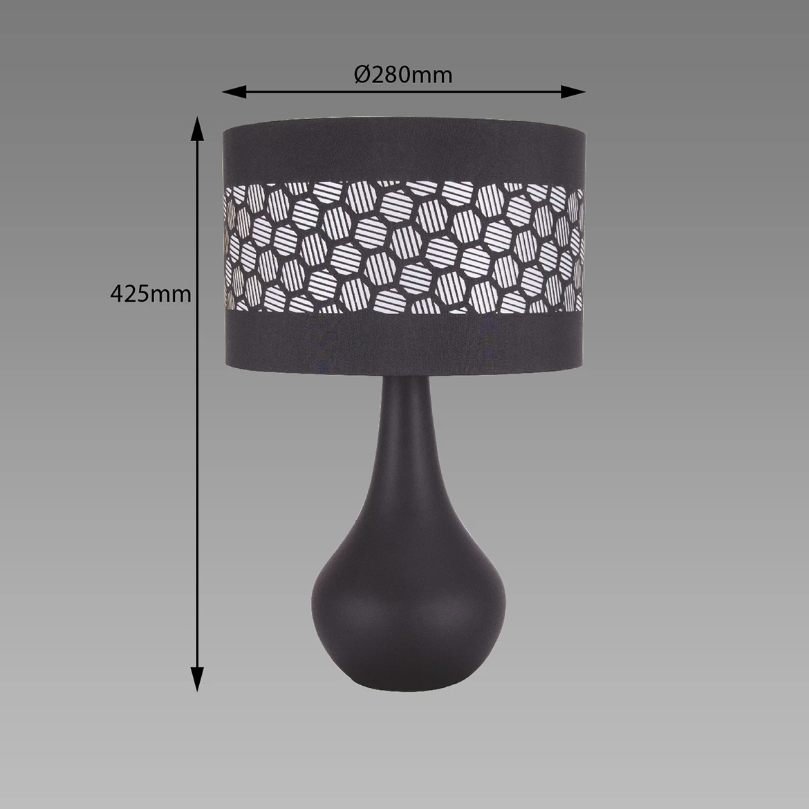 Stona lampa  Wanda crna