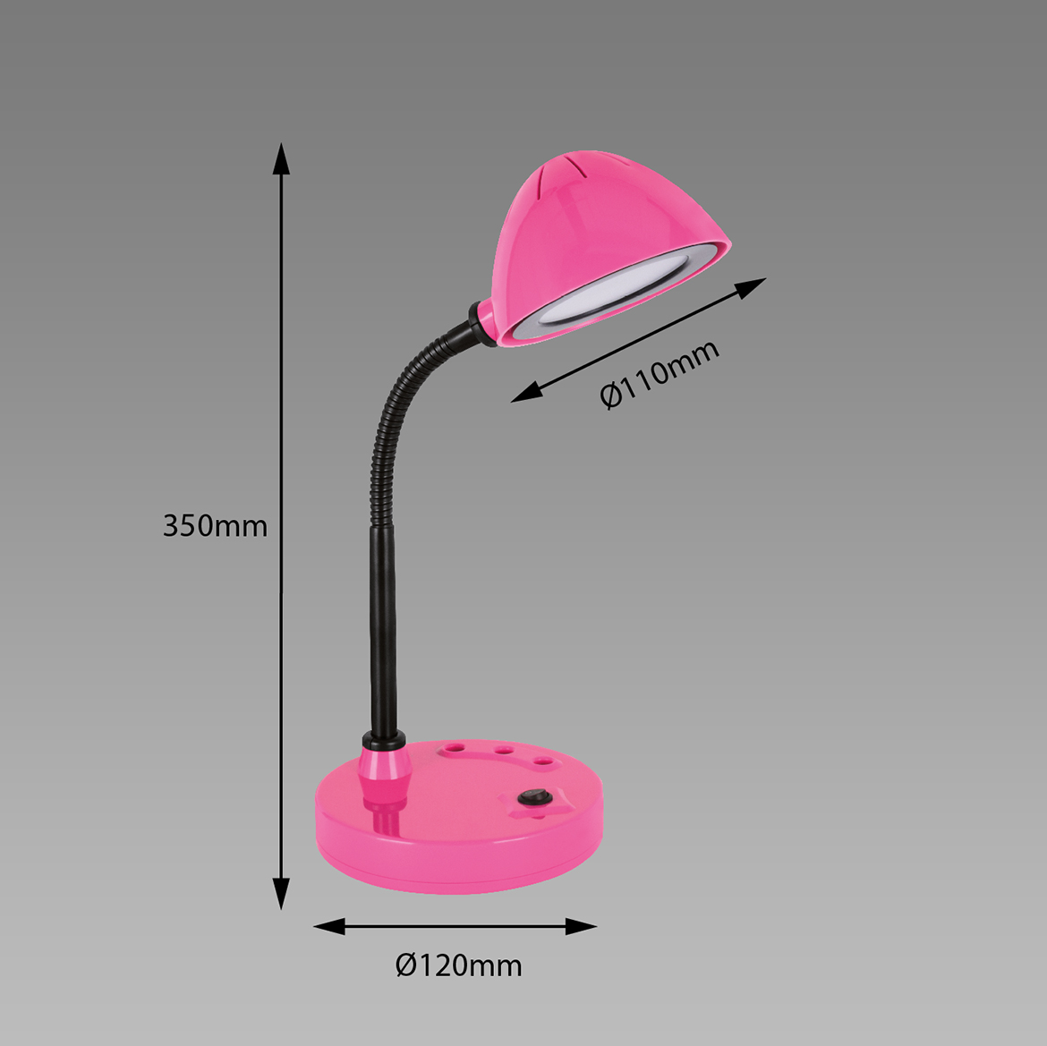 Stona lampa Roni LED roze