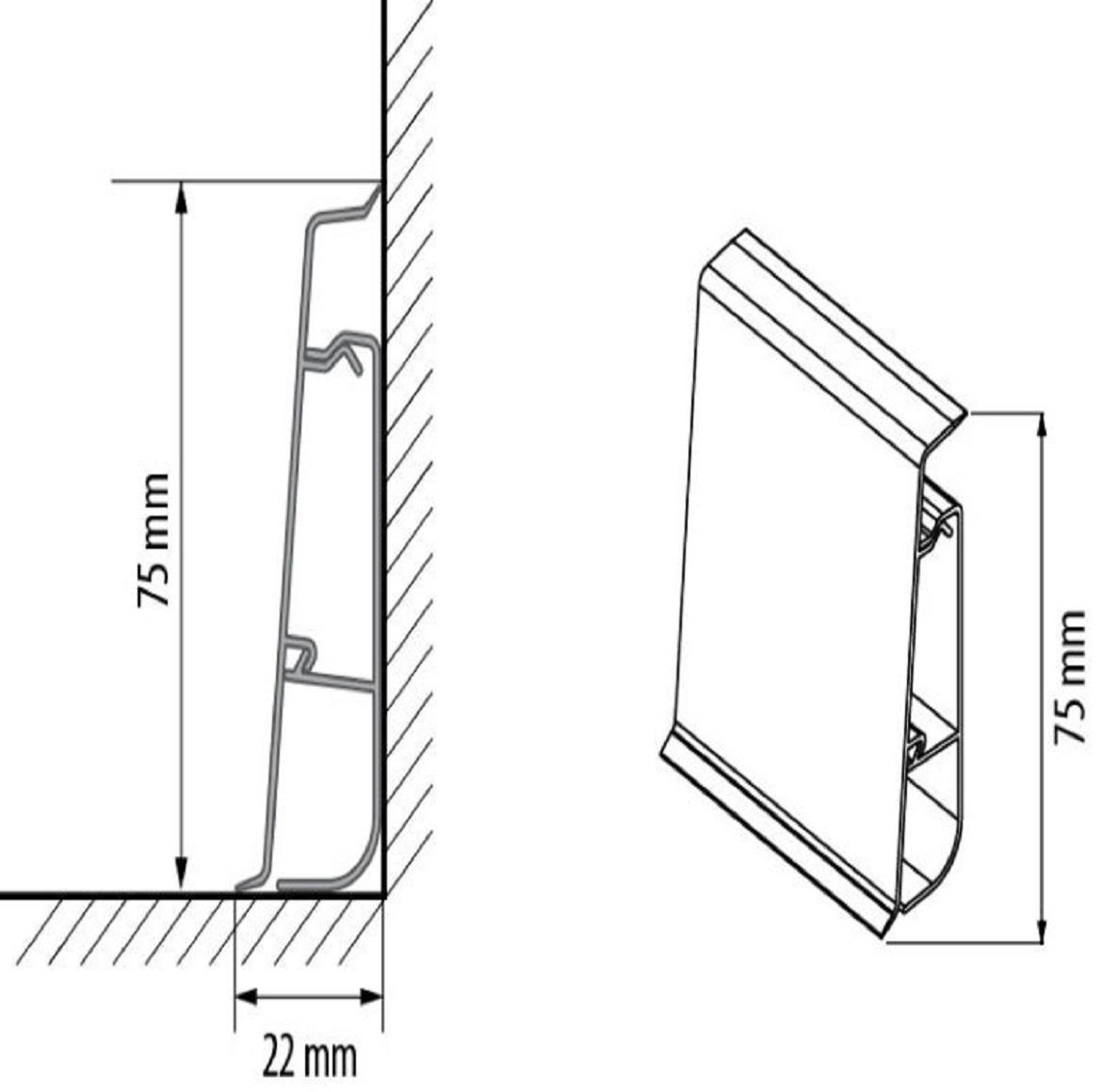 Lajsna PVC Hi-Line Prestige 301 hrast toscana