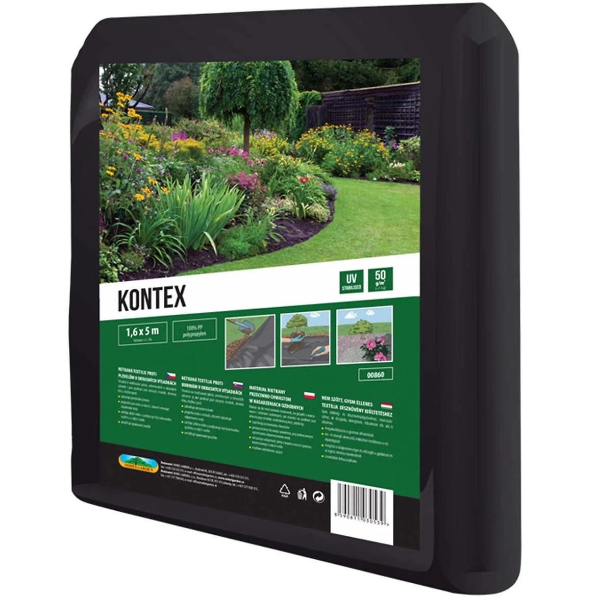 Tkanina za malciranje 1,6x5m crna C.00860