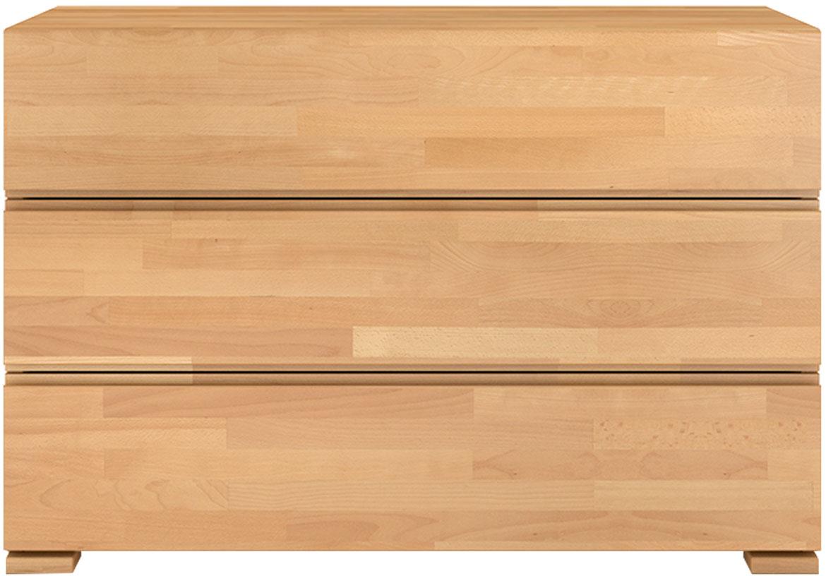 Skandica komoda 3 fioke 120x45x81 drvo bukve/natur