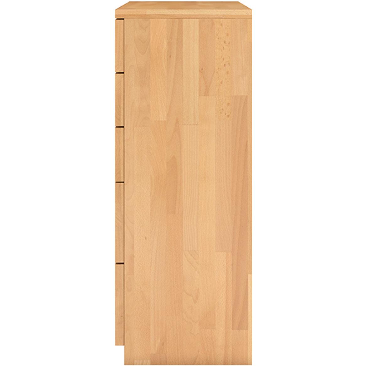 Skandica komoda 6+2 fioke 83x40x100 drvo bukve/natur