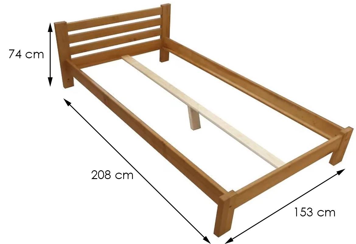Krevet Ewa 140, drvo, joha, kol. joha