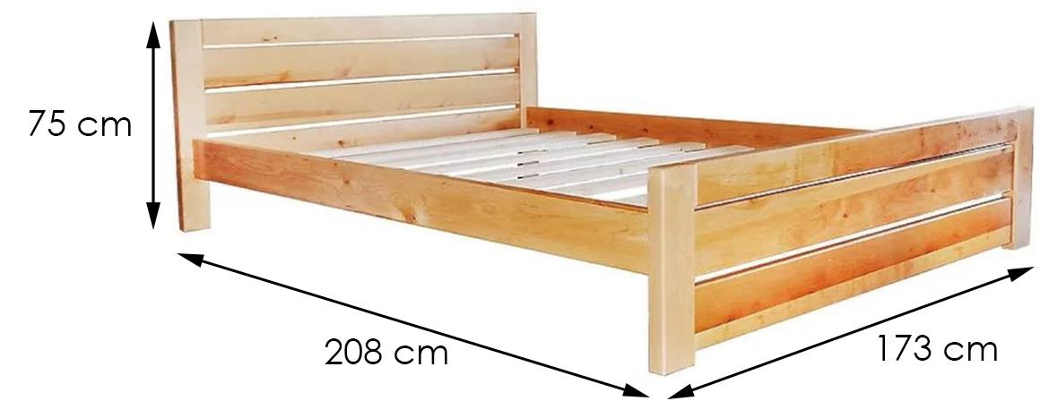 Postelja Oliwia 160, jelšev les, barva jelše
