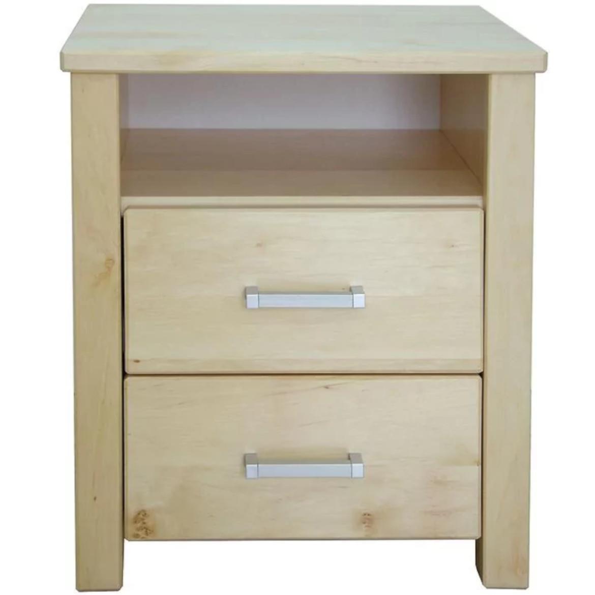Prezydent nocni ormaric 2 fioke+otvor 44x40x57 cm drvo johe/svetli natur