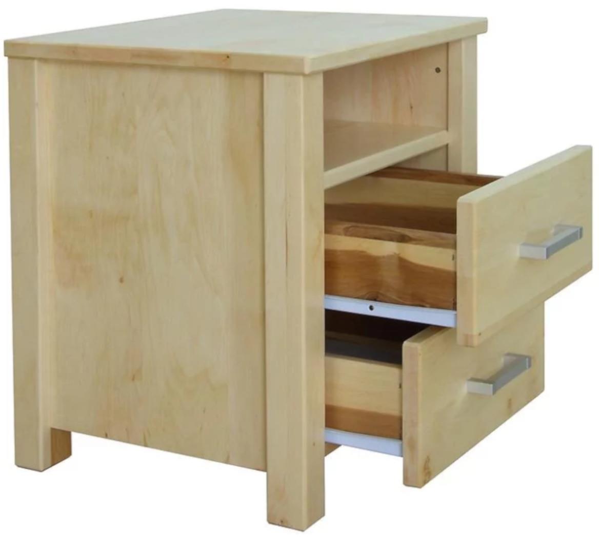 Prezydent nocni ormaric 2 fioke+otvor 44x40x57 cm drvo johe/svetli natur