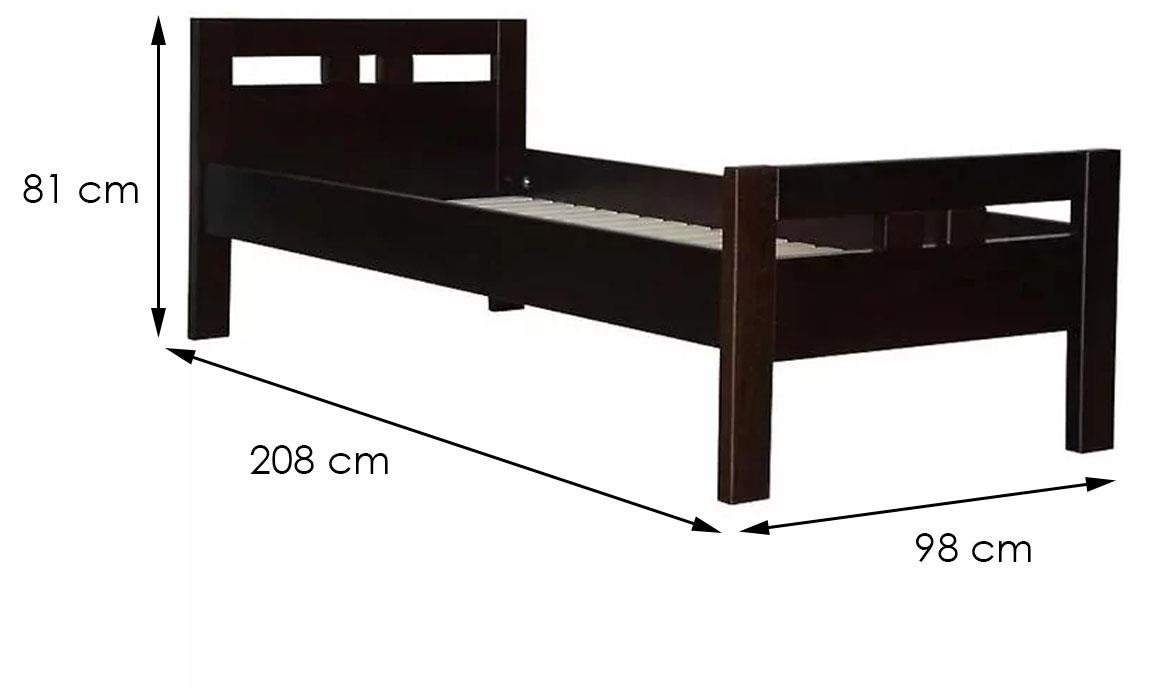 President 90X200, les jelše, barva wenge