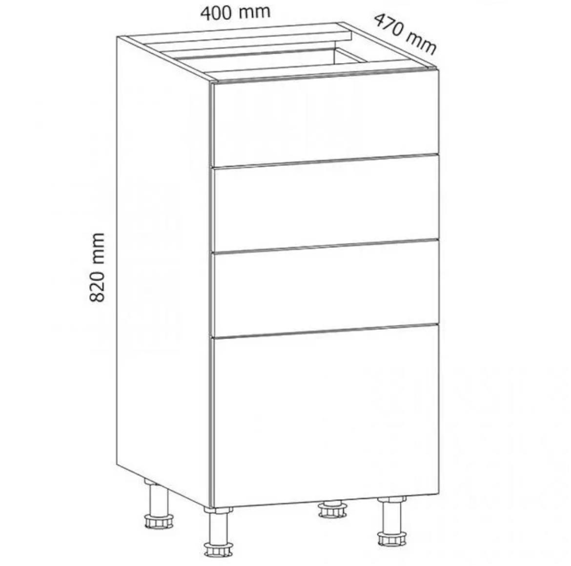 Gardena kuhinjski element 40x47x82 bijeli