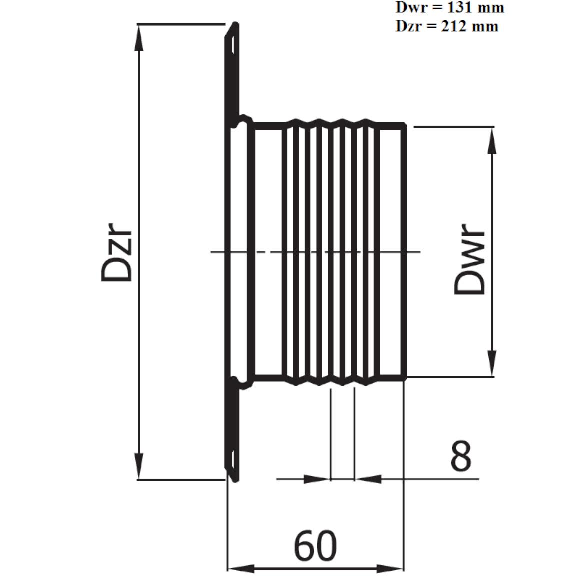 Rozeta ROZ125-ML bela | Emmezeta webshop