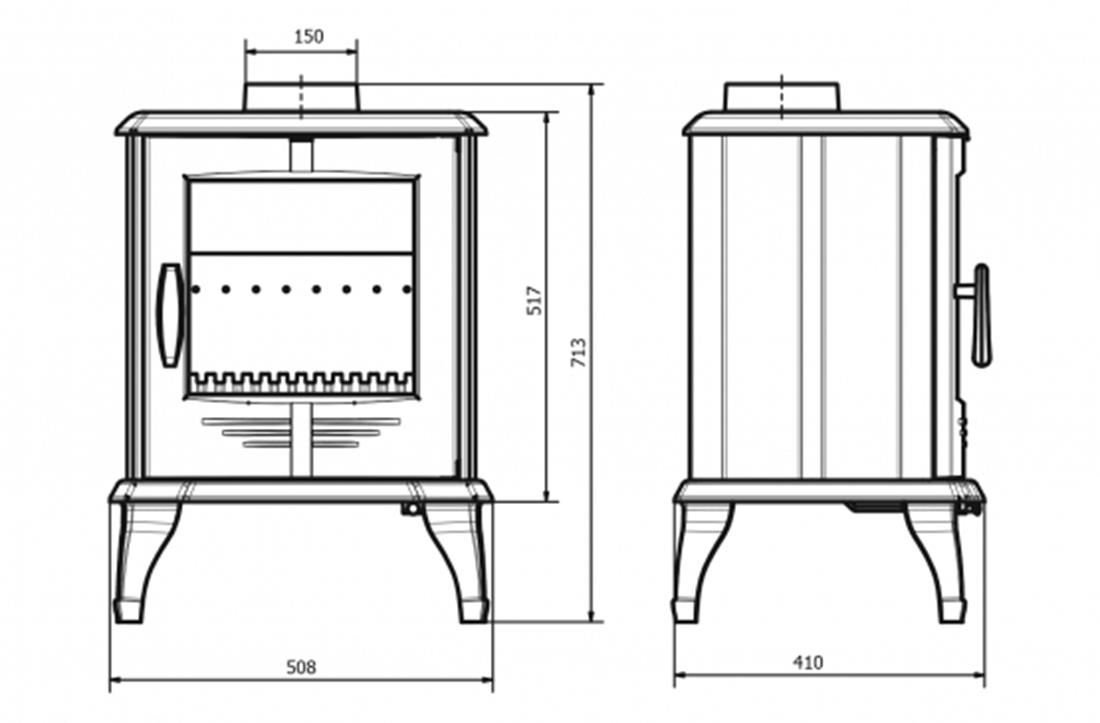 Kamin P8 7,9kW Eco