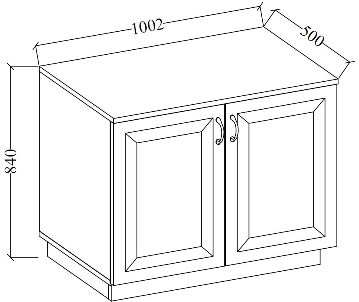 Flavia komoda 2 vrata 100x50x84 natur/tamno siva