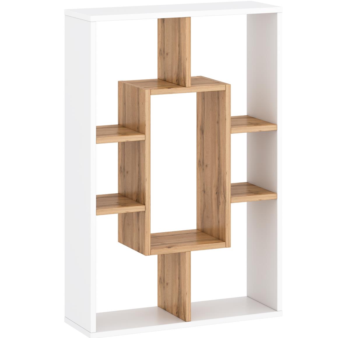 Solis polica 60,2x20,1x92,5 natur/bela