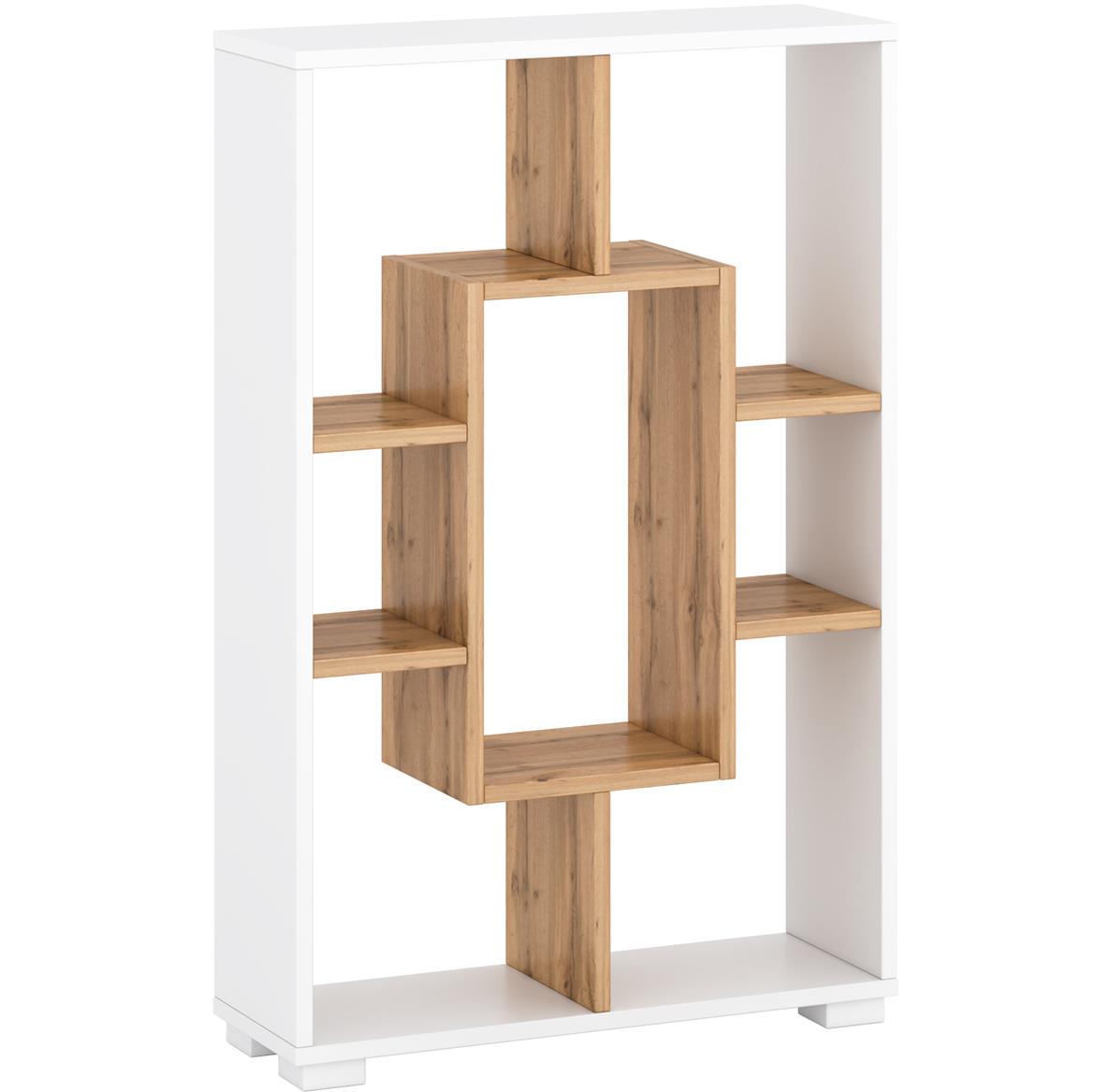 Solis polica 60,2x20,1x92,5 natur/bela