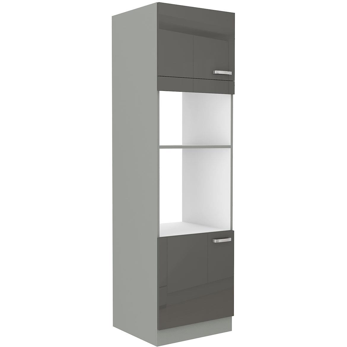 Artisan kuhinjski element 60x55x210 hrast/sivi