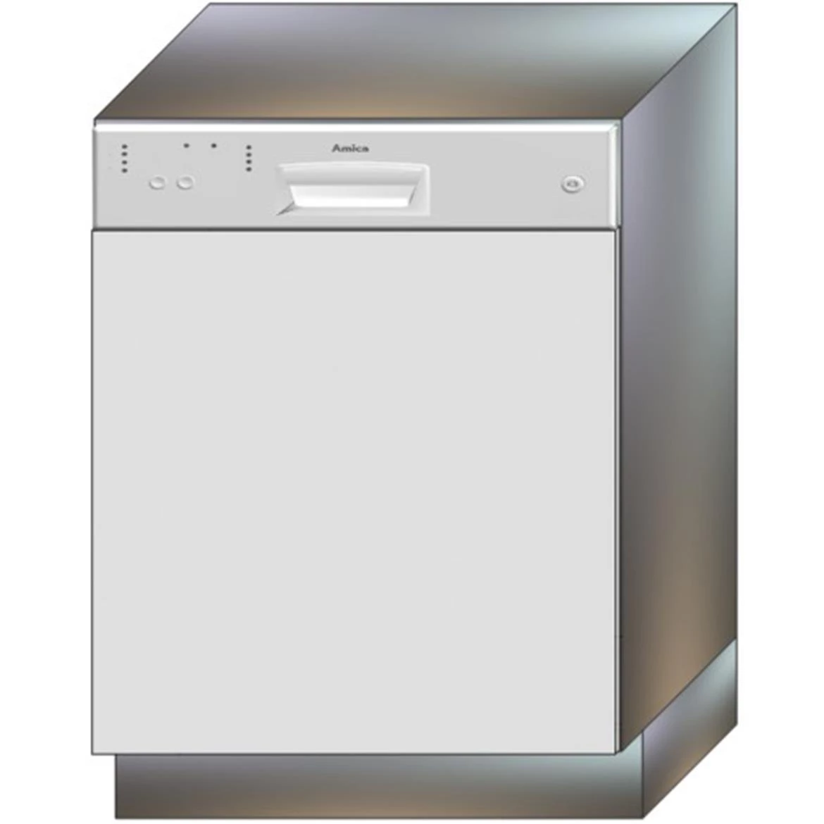 Bono prednja stranica za sudomašinu 59,6x1,6x57  bela