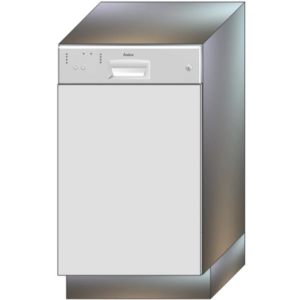 Bono prednja stranica za sudomašinu 44,6x1,6x57 bela