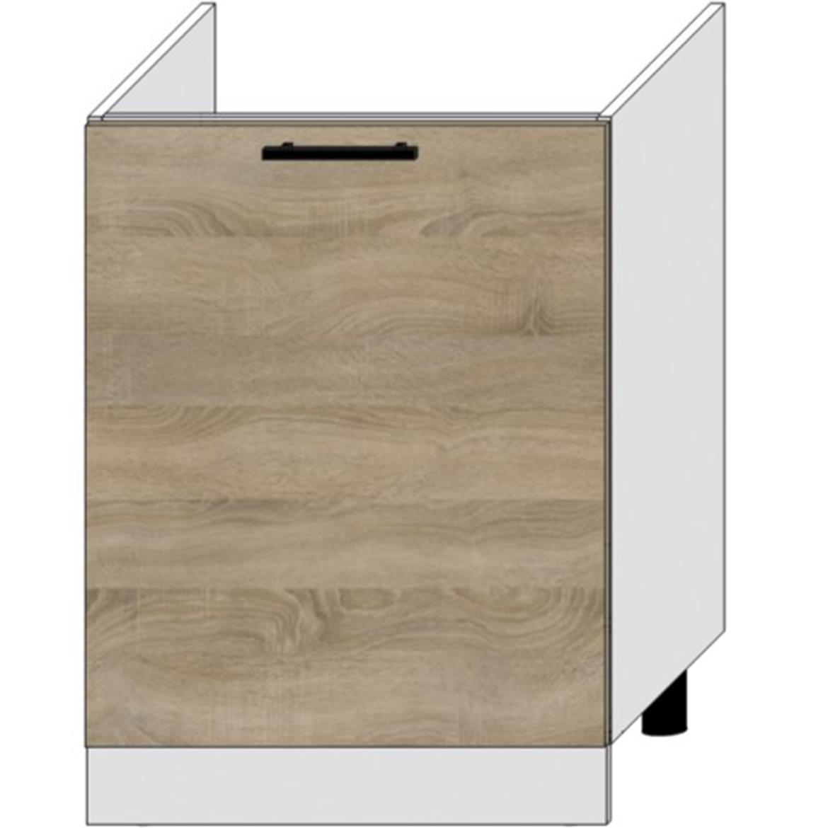 Bono kuhinjski element 1 vrata 60x52,4x82 natur/beli