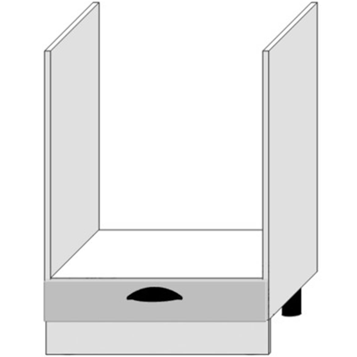 Adele kuhinjski element za rernu 60x51x82 sivi/beli