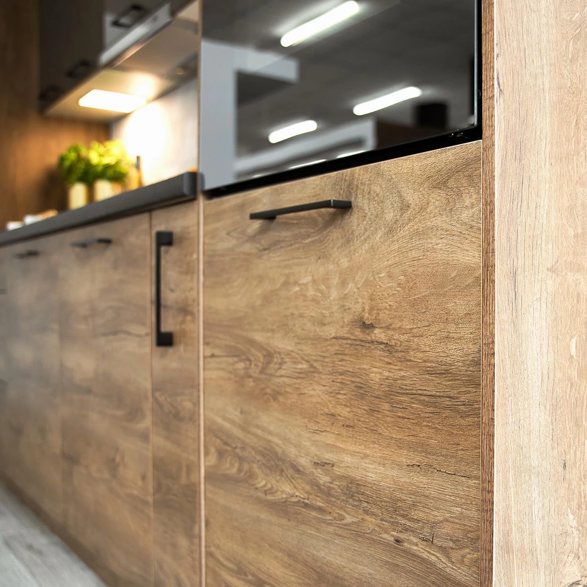 Bono kuhinjski elemen 2 vrata 60x56x213,3 hrast/beli