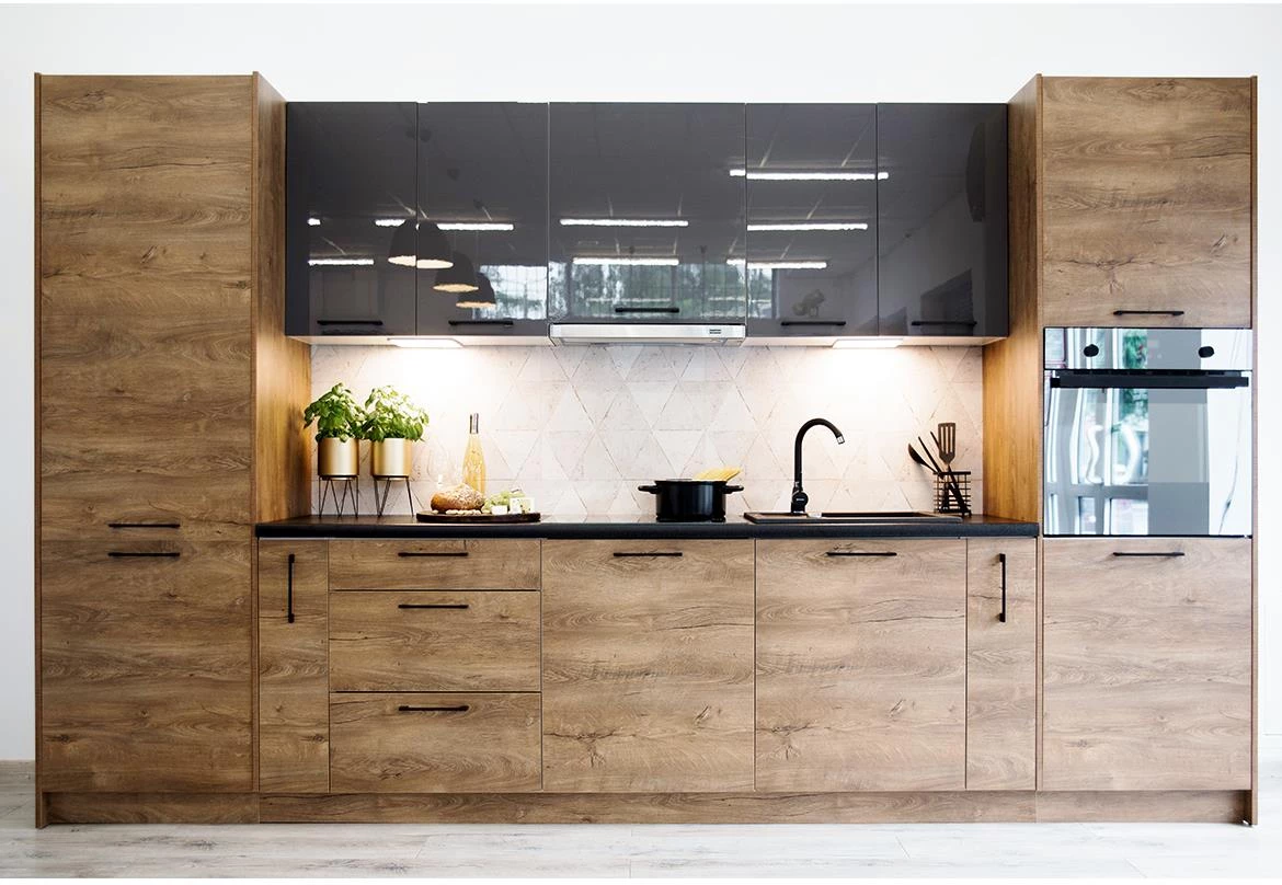 Bono kuhinjski elemen 2 vrata 60x56x213,3 hrast/beli