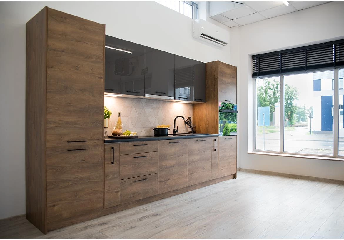 Bono kuhinjski elemen 2 vrata 60x56x213,3 hrast/beli