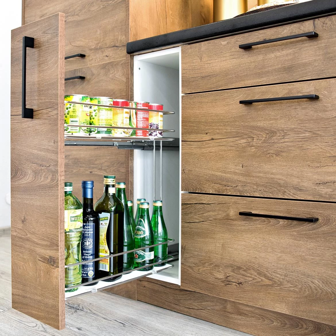 Bono kuhinjski elemen 2 vrata 60x56x213,3 hrast/beli