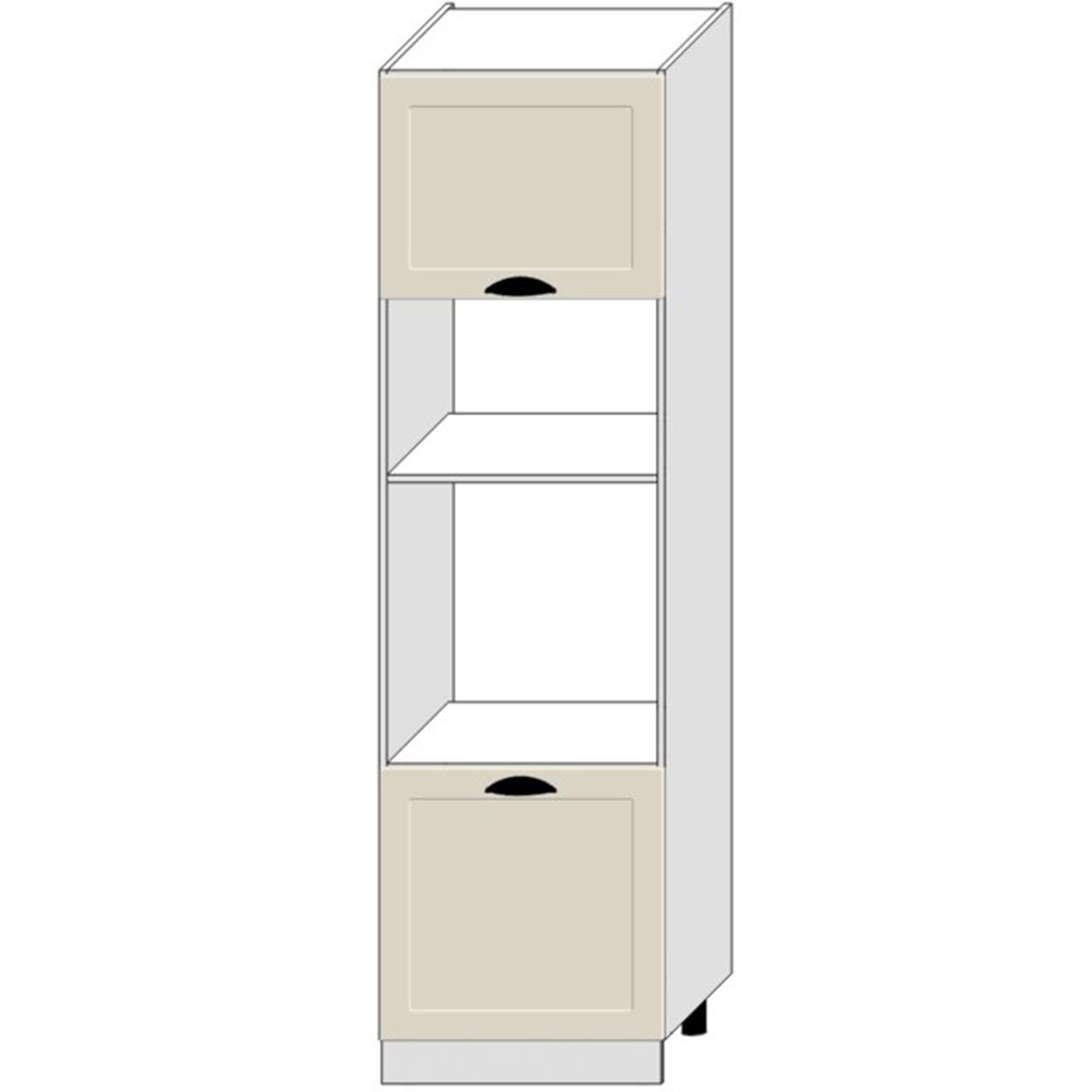 Adele kuhinjski element za rernu 2 vrata 60x56x213,3 bež/beli