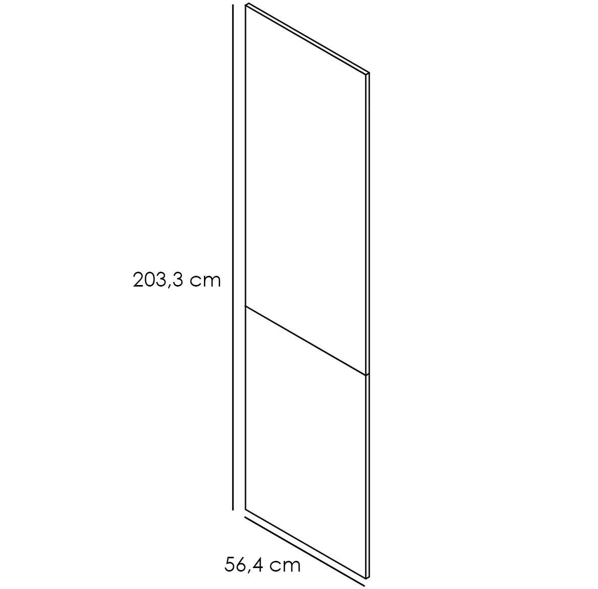 Bocni panel Adele 720 + 1313 Granat Mat