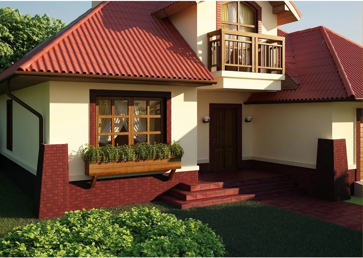 Fasadne plocice Rustykalna Country wisnia 24,5/6,5