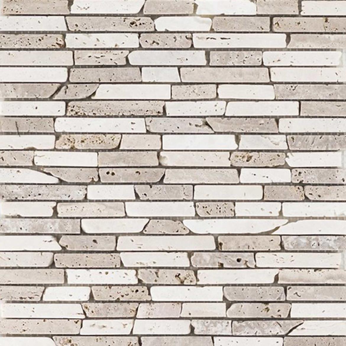 Mozaik plocica  Mugla Travertin beige noce slimbrick 26X28