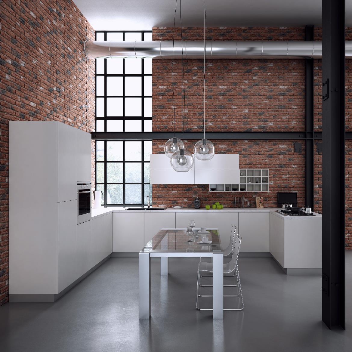 Betonski kamen Loft Brick opeka