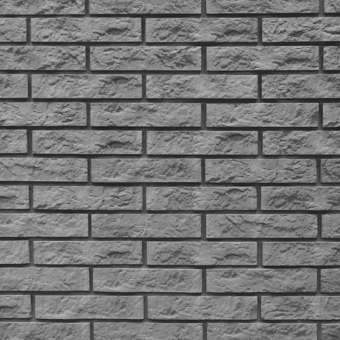 Gipsani kamen Rock Brick Gray