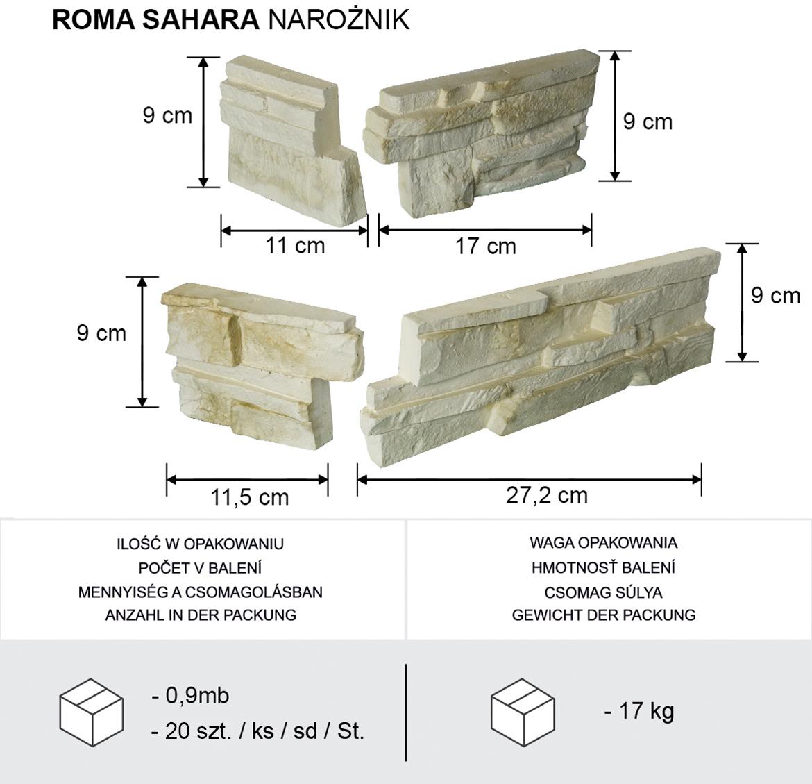 Betonski kameni kut Roma Sahara