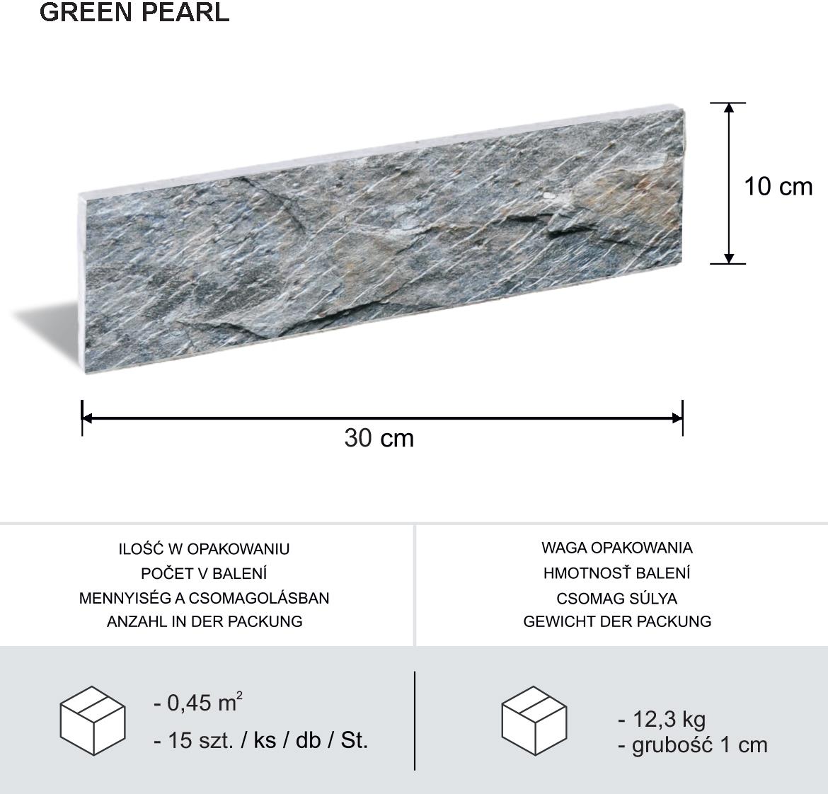 Prirodni kamen Green Pearl