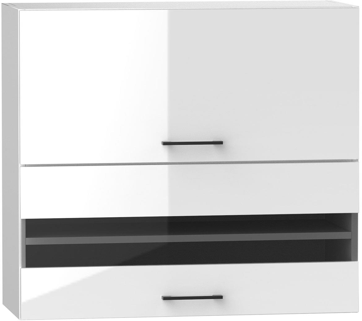 Kuhinjski element Oscar 2 vrata 80x30x72 mat bela/bela visoki sijaj