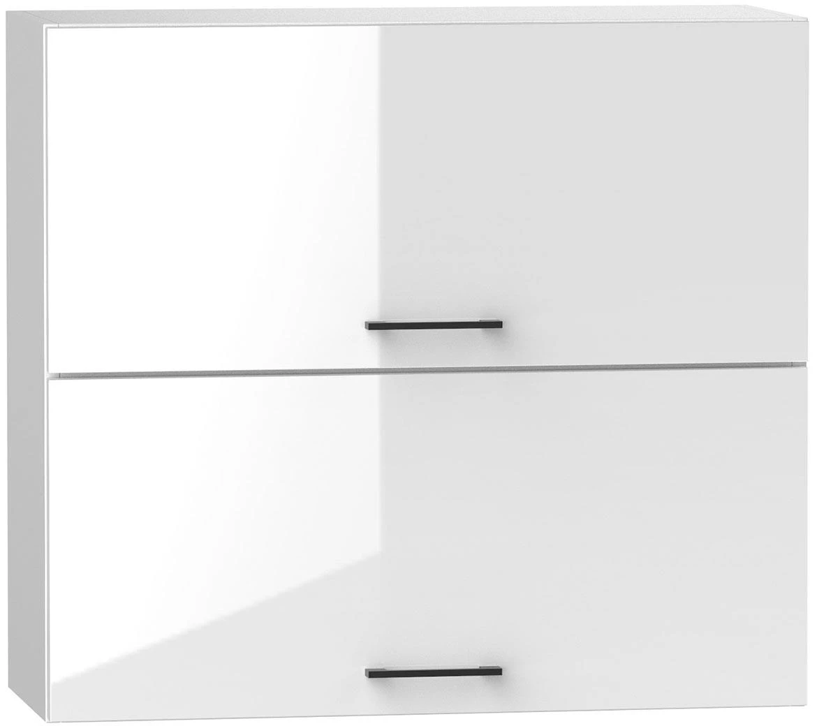 Oscar kuhinjski element 2 vrata 80x30x72 mat bijeli/bijeli visoki sjaj
