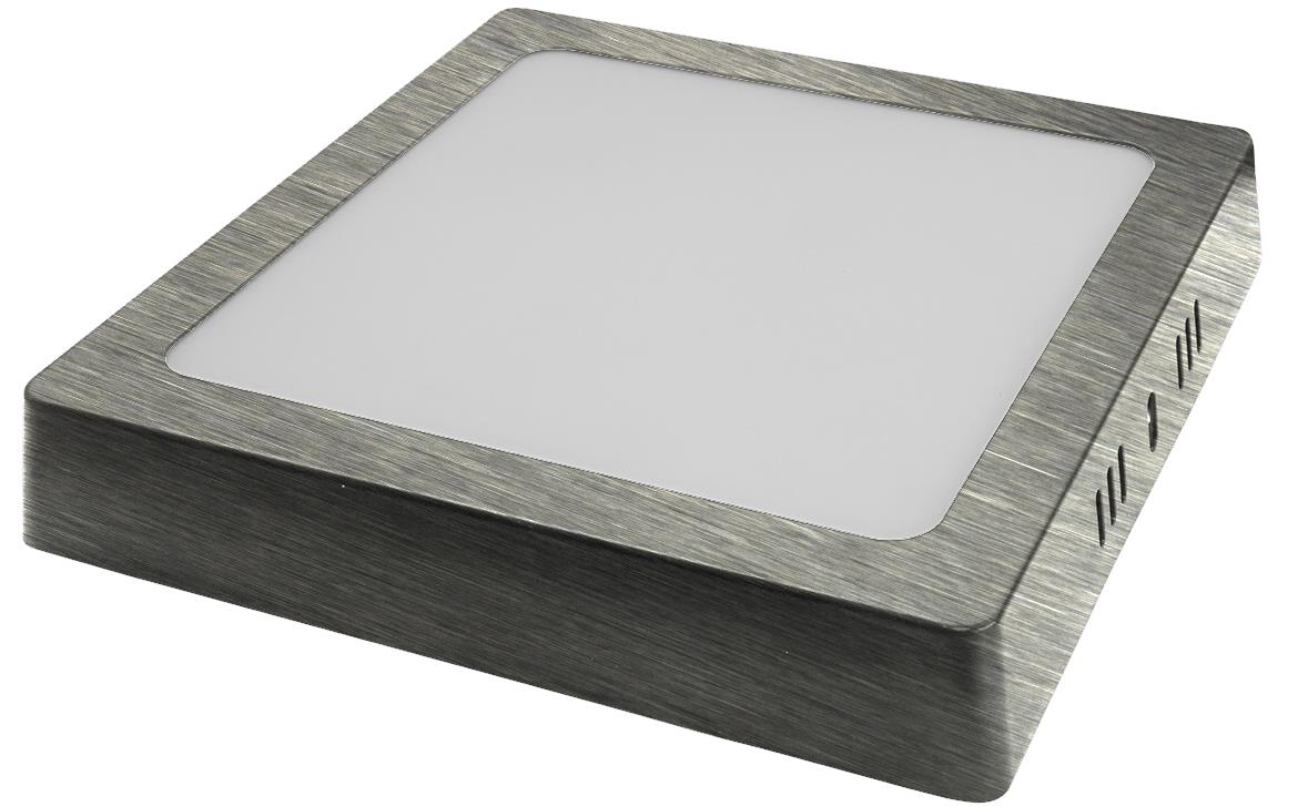 Plafonjera Blok LED 16x16cm srebrna