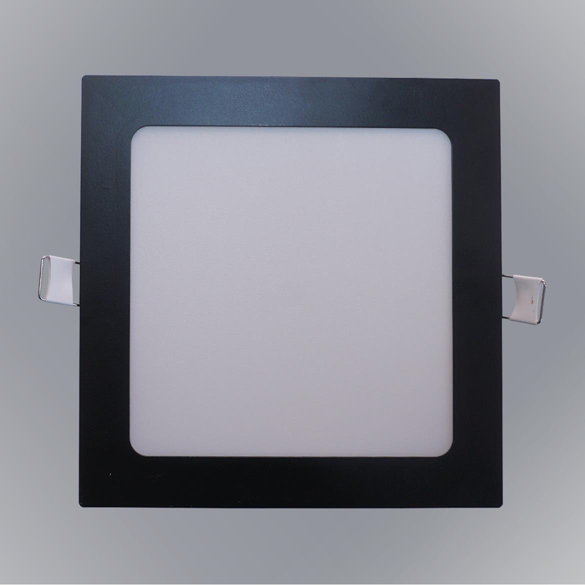 Plafonjera Square LED 22x22cm crna