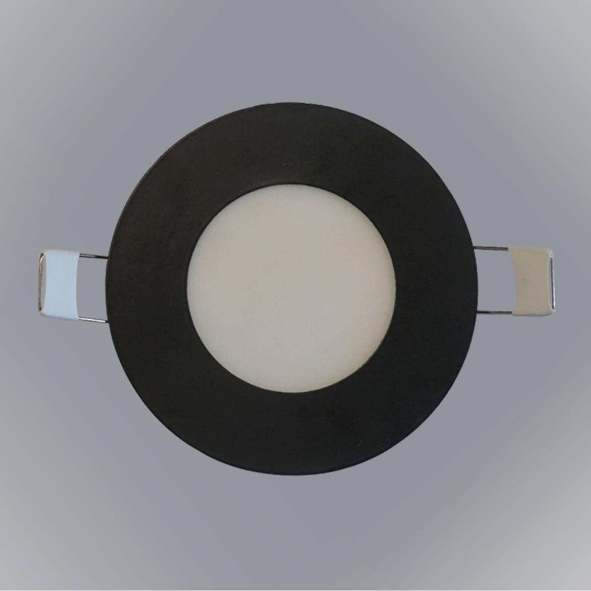 Plafonjera Circle LED 16,5x16,5cm crna