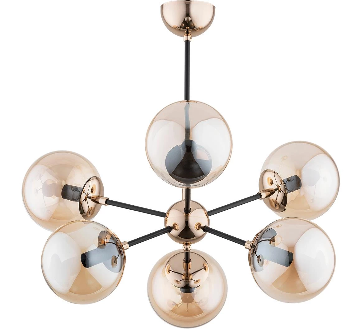 Viseca lampa Sandy 6 crna