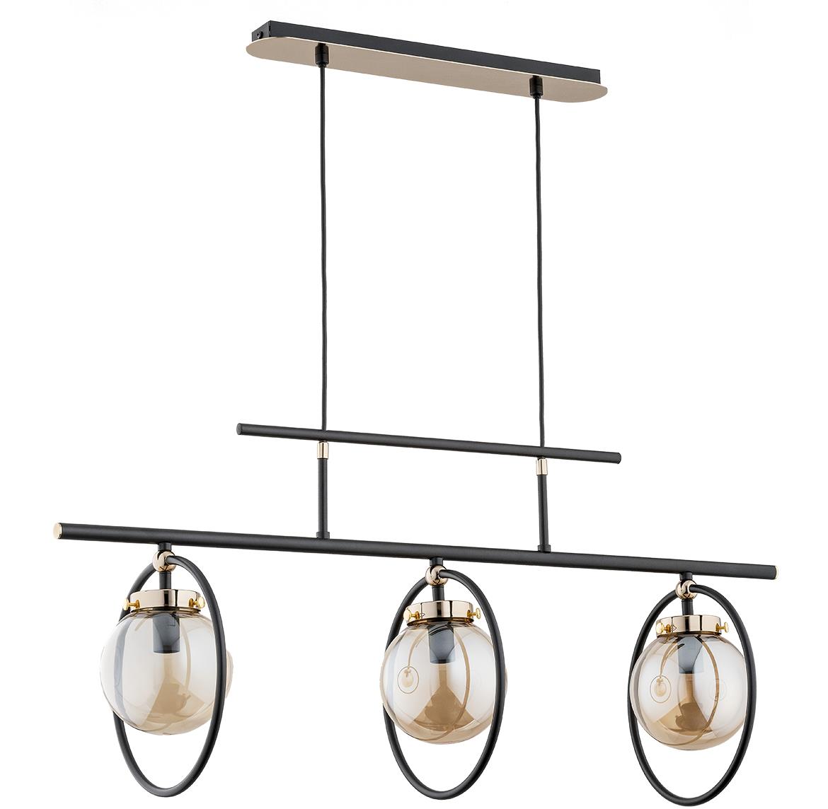 Viseca lampa Vasido 3 crna