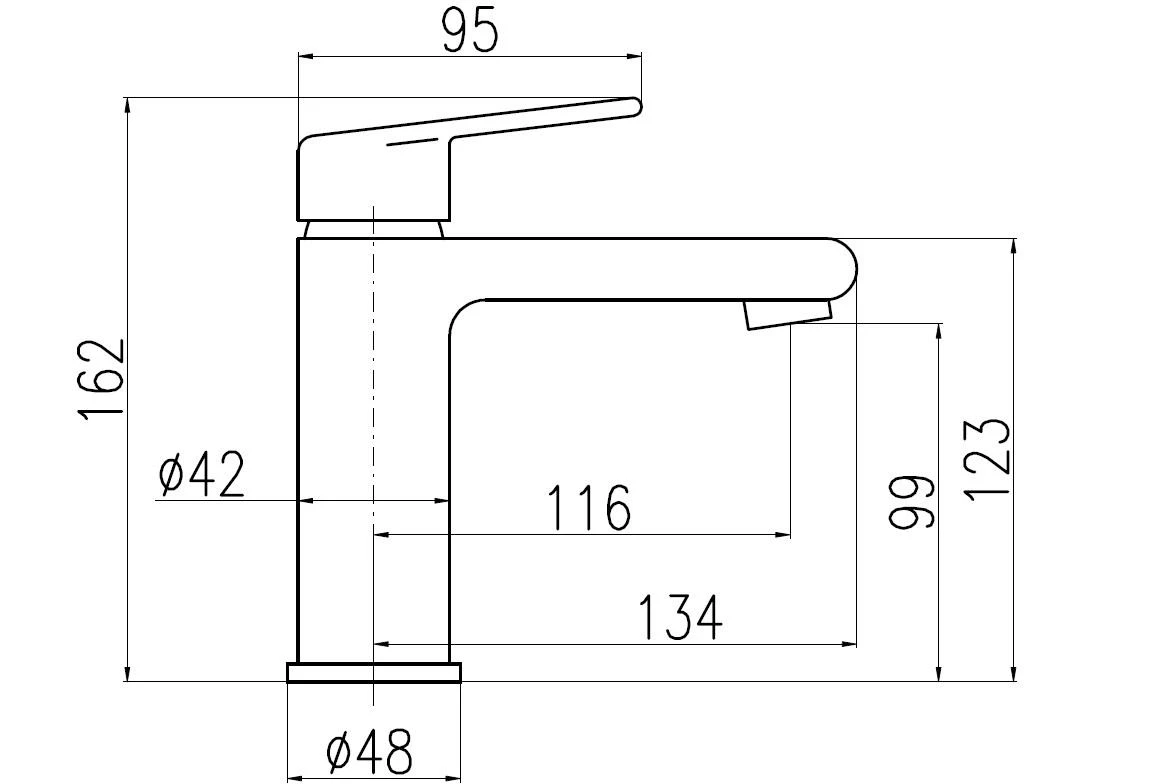 CO128.0Z COLORADO MJEŠALICA ZA SUDOPER 162MM ZLATNA