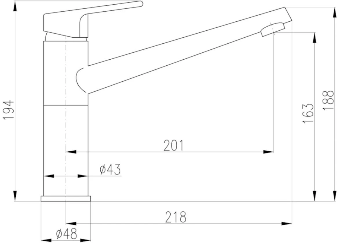 CO104.0 COLORADO STOJECA MJEŠALICA za sudoper