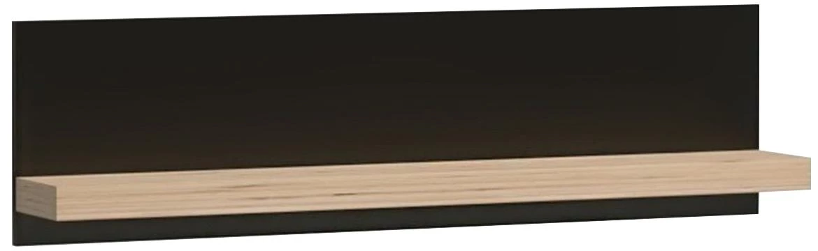 Cali zidna polica 120x18x32 natur/crna